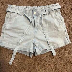 American Eagle Light Blue Paperbag Shorts – Size 14